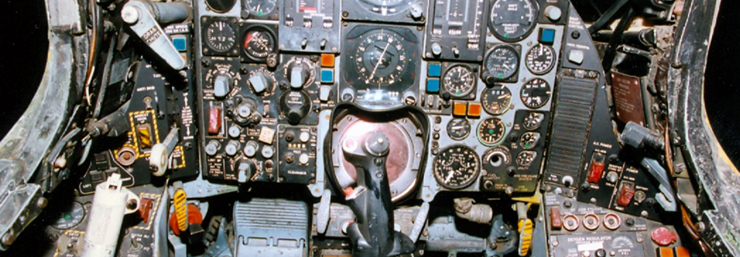 cockpit of F-105