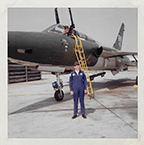 Jim DeVoss, flight suit plane